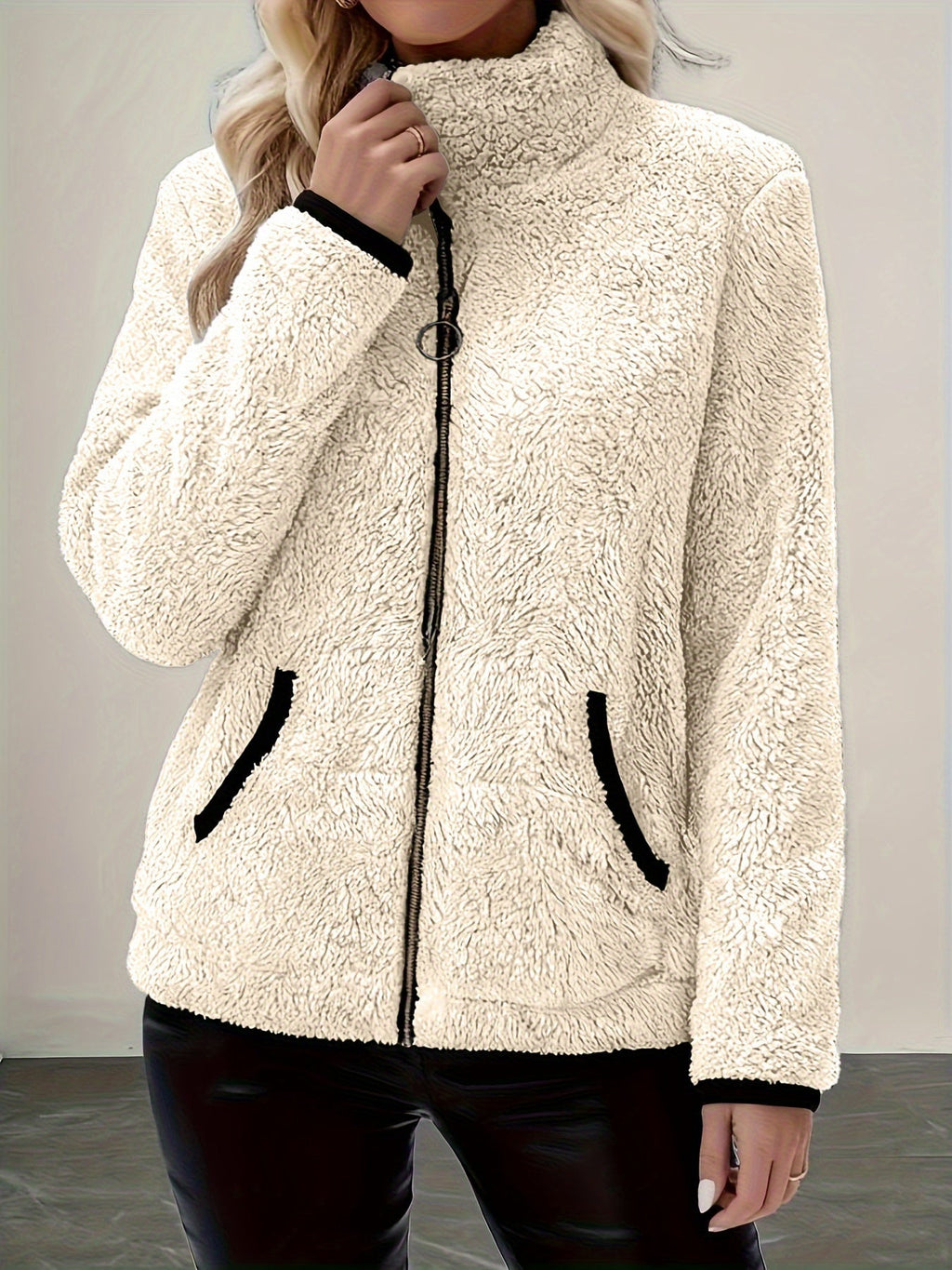 Britney | Cozy Zip-Up Jacket with Pockets