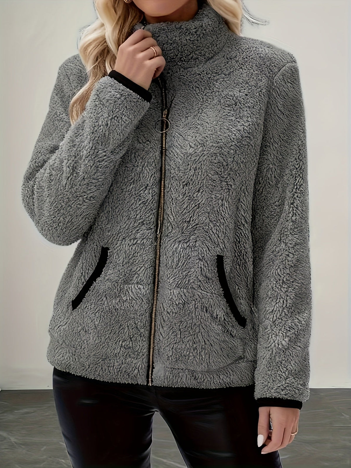 Britney | Cozy Zip-Up Jacket with Pockets