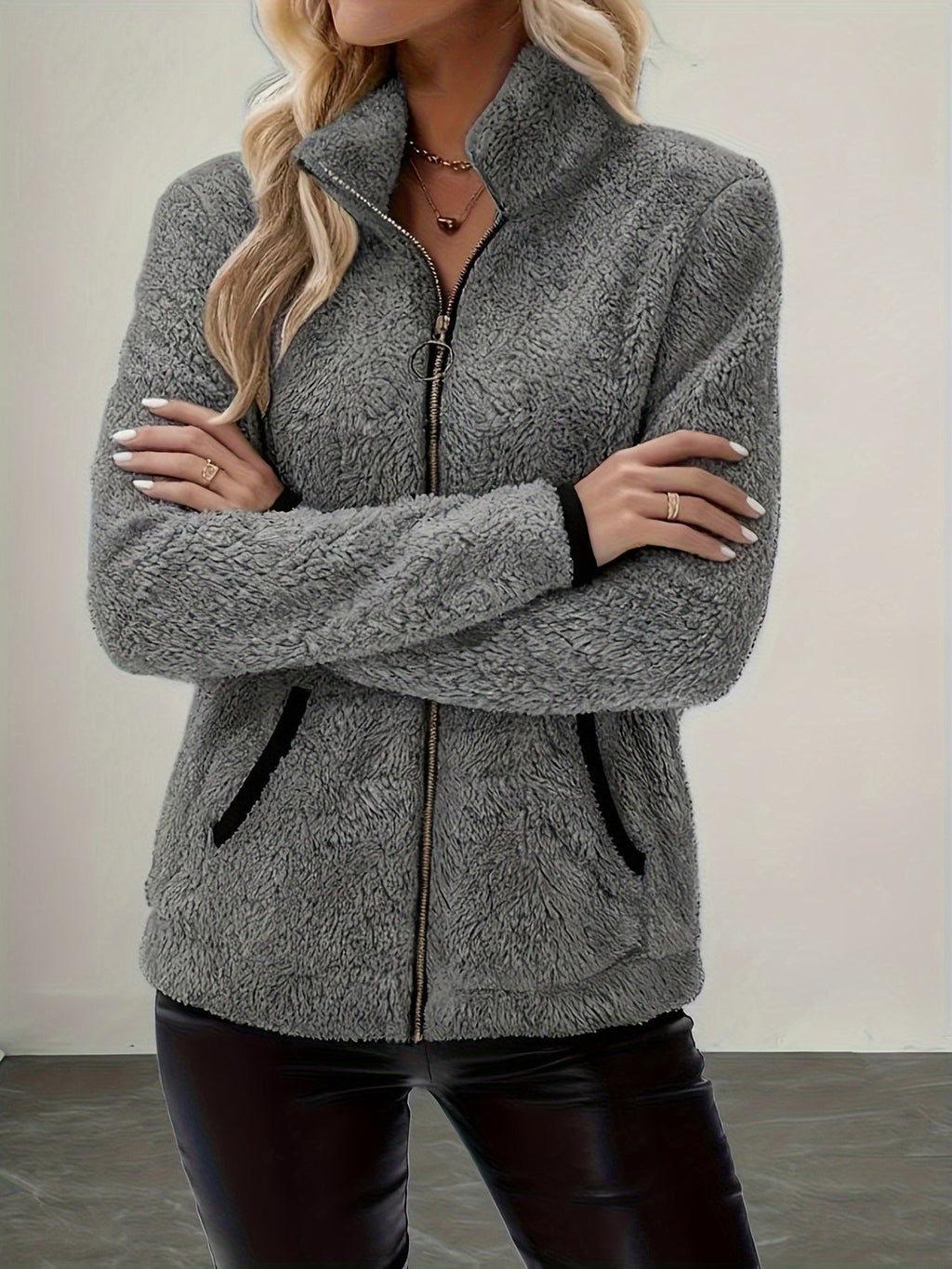 Britney | Cozy Zip-Up Jacket with Pockets