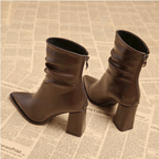 Britt | Refined Leather Pointed-Toe Boots