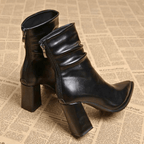Britt | Refined Leather Pointed-Toe Boots