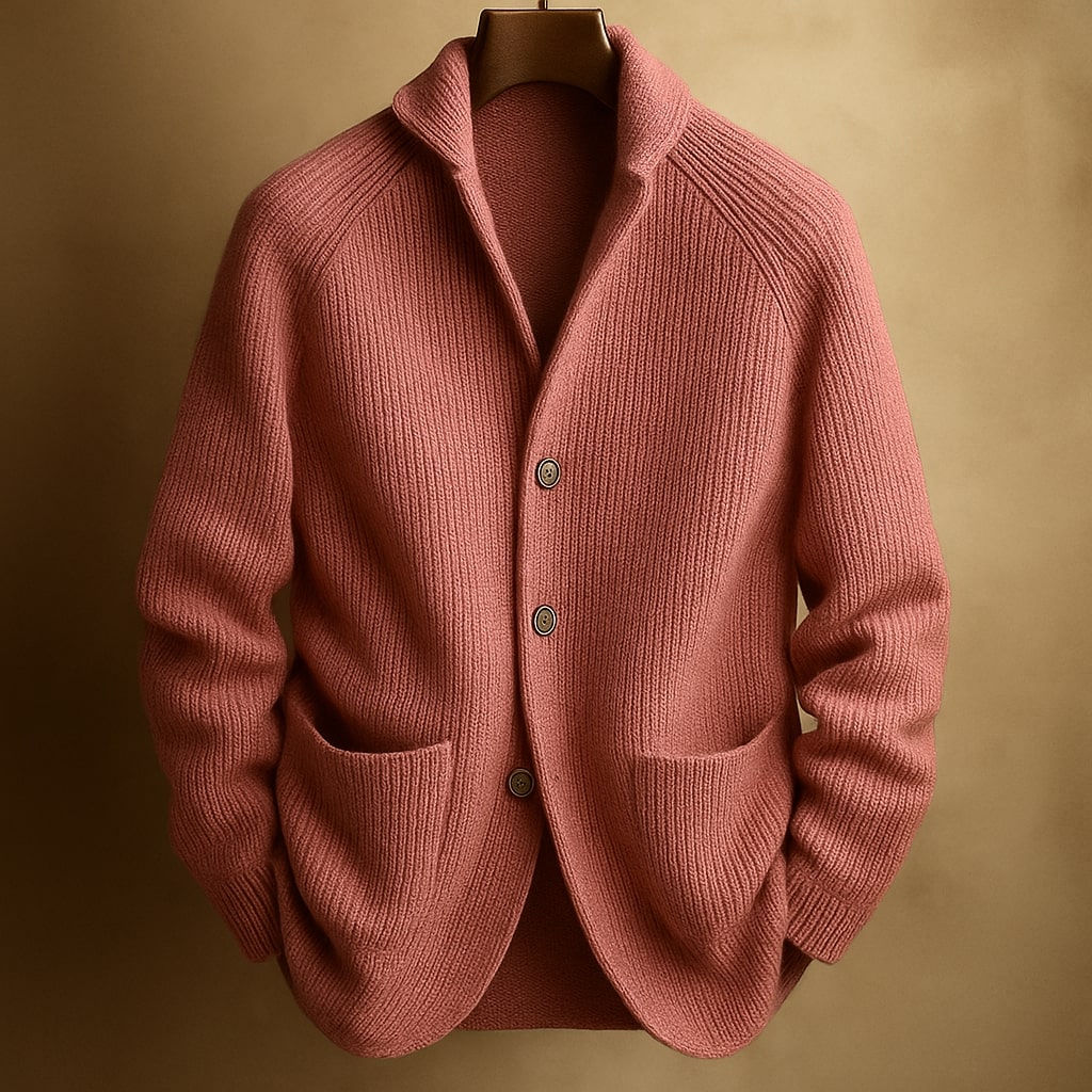 Bryce | Classic Ribbed Shawl Cardigan