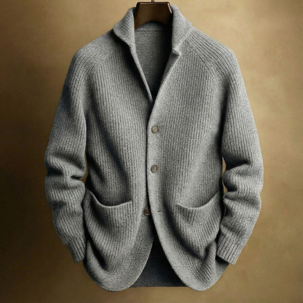 Bryce | Classic Ribbed Shawl Cardigan