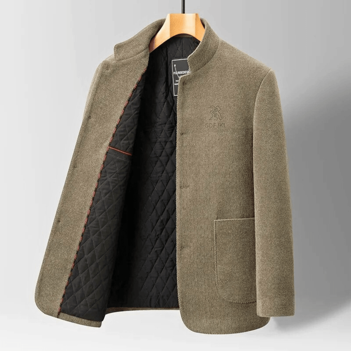 Bryson | Refined Wool Stand Collar Jacket