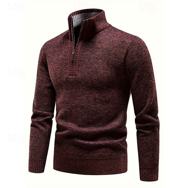 Cade | Classic Quarter-Zip Sweater