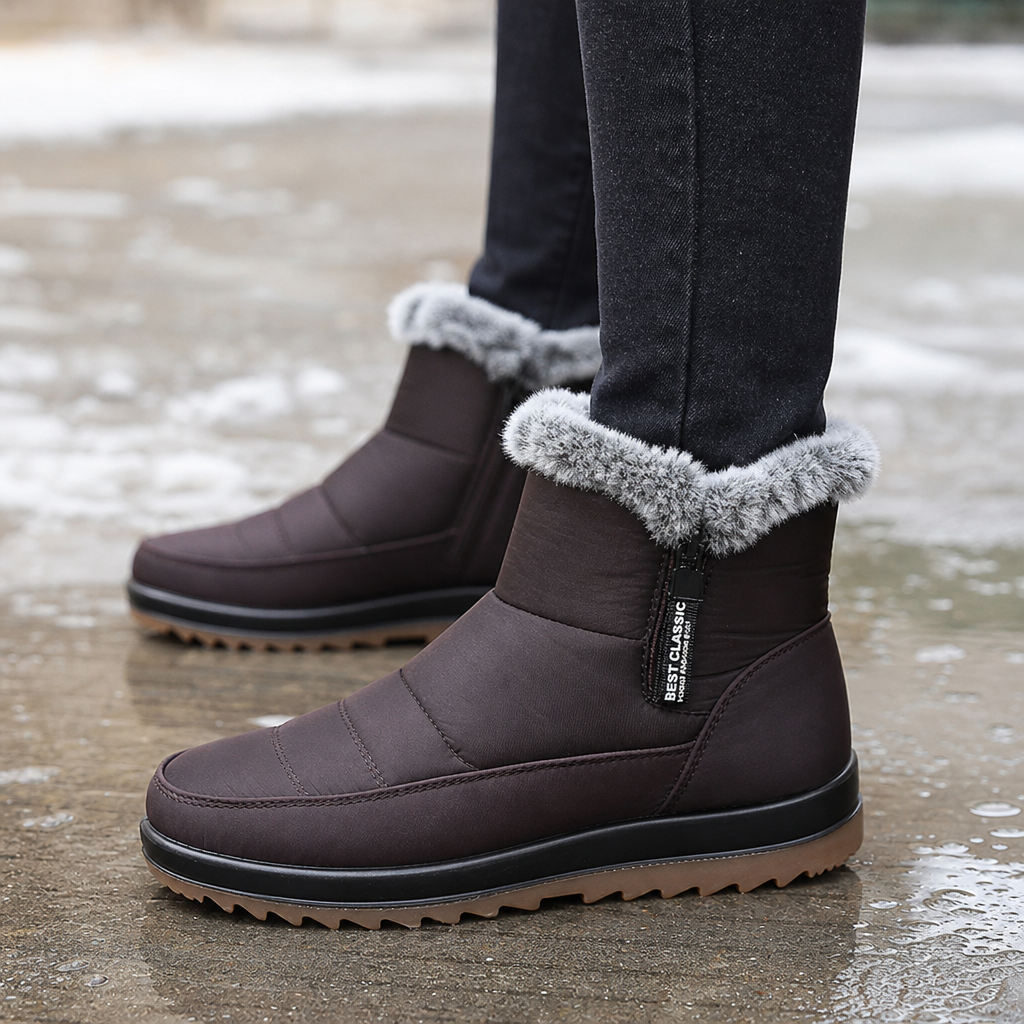 Caitlyn | Cozy Slip-On Snow Boots