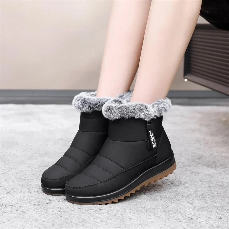 Caitlyn | Cozy Slip-On Snow Boots