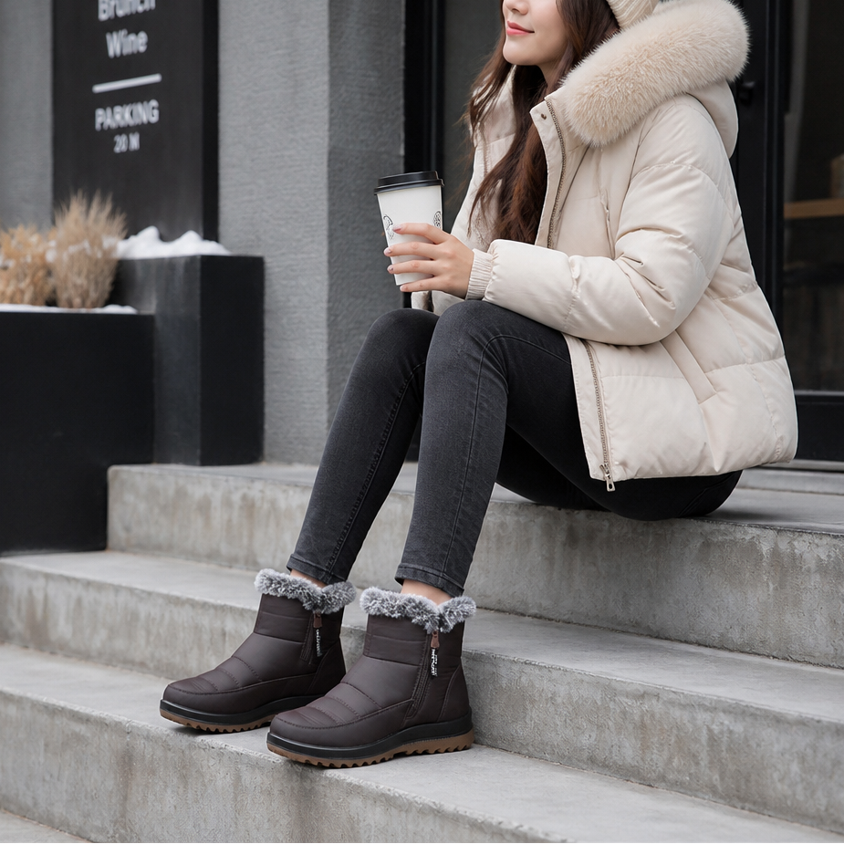 Caitlyn | Cozy Slip-On Snow Boots