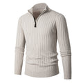 Camden | Vertical Ribbed Quarter-Zip Sweater