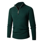Camden | Vertical Ribbed Quarter-Zip Sweater