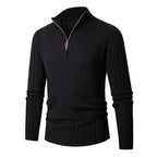 Camden | Vertical Ribbed Quarter-Zip Sweater