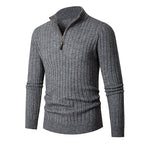 Camden | Vertical Ribbed Quarter-Zip Sweater