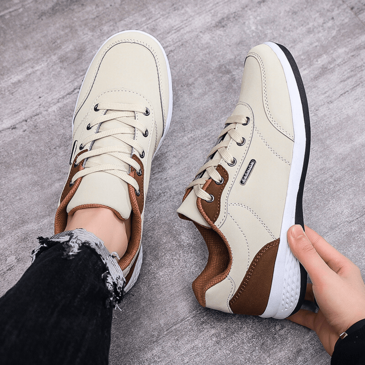 Candice | Luxe Leather Sneakers
