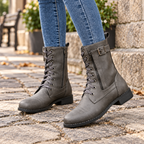 Carlie | Elegant Lace-Up Ankle Boots