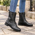 Carlie | Elegant Lace-Up Ankle Boots