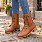 Carlie | Elegant Lace-Up Ankle Boots
