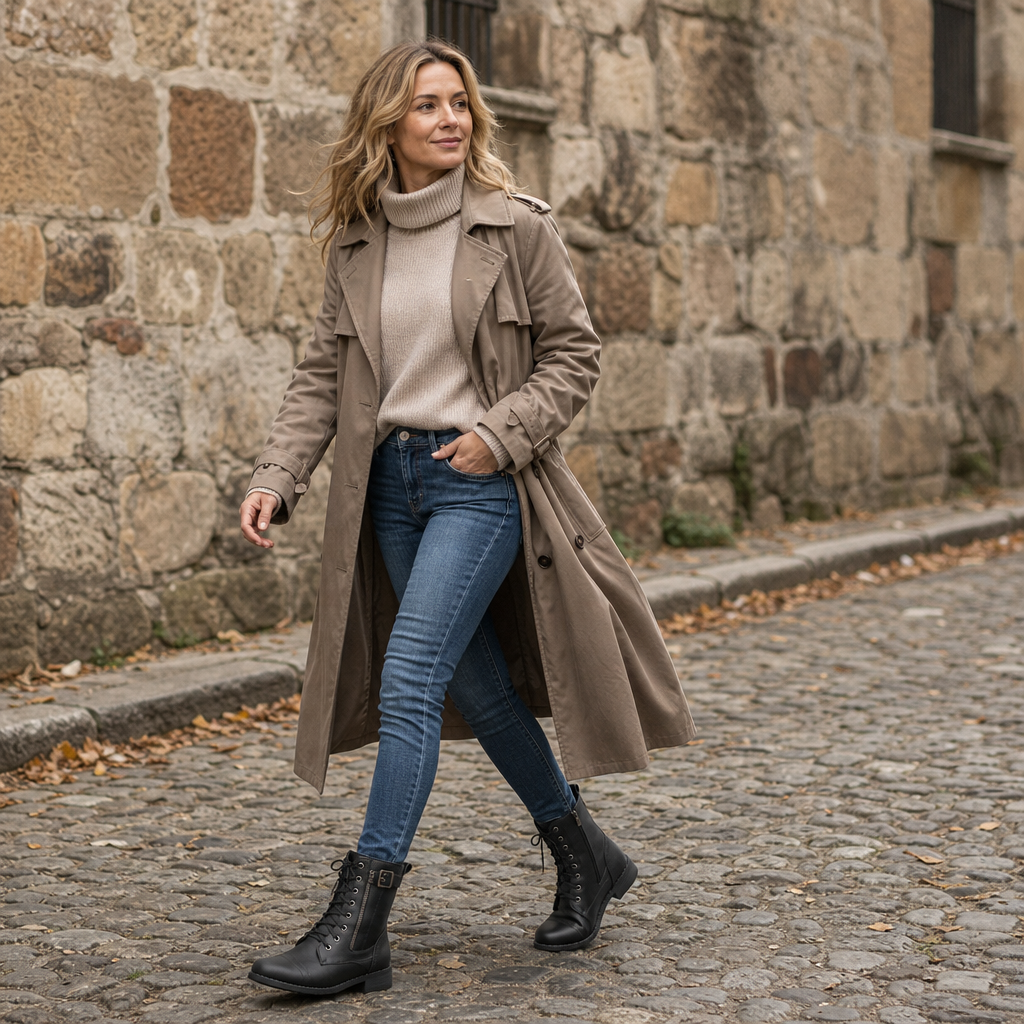 Carlie | Elegant Lace-Up Ankle Boots