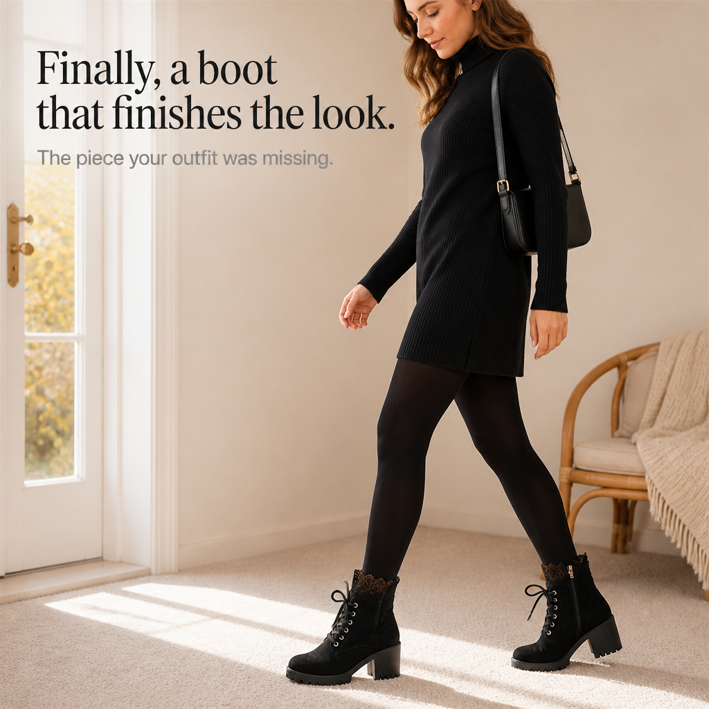 Carrie | Chic Chunky Heel Ankle Booties