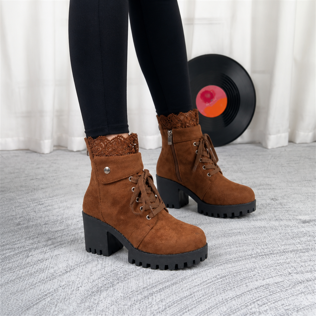 Carrie | Chic Chunky Heel Ankle Booties