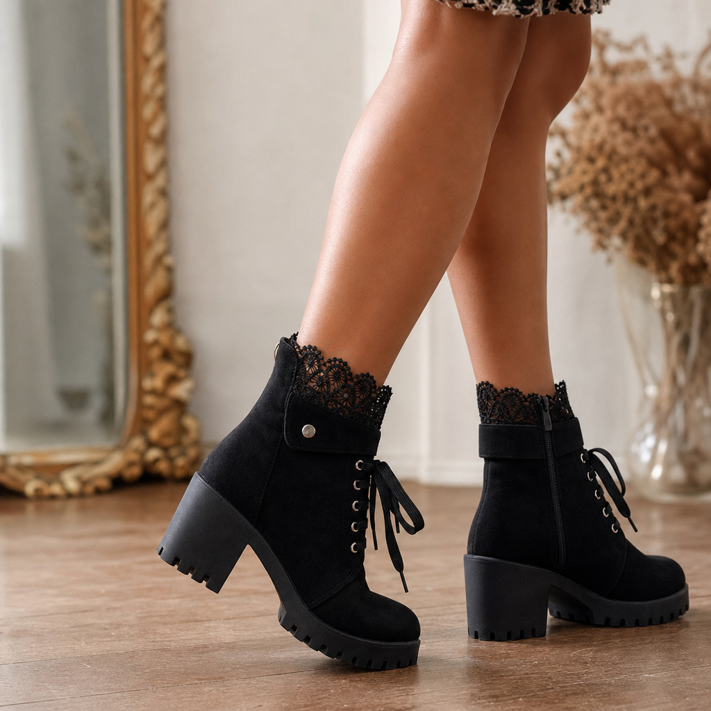 Carrie | Chic Chunky Heel Ankle Booties