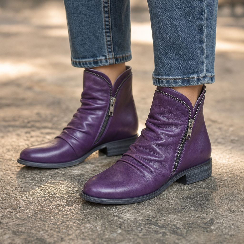 Catalina | Minimal Side-Zip Ankle Boots