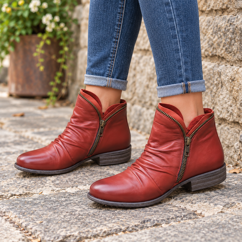 Catalina | Minimal Side-Zip Ankle Boots