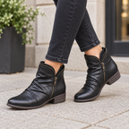 Catalina | Minimal Side-Zip Ankle Boots