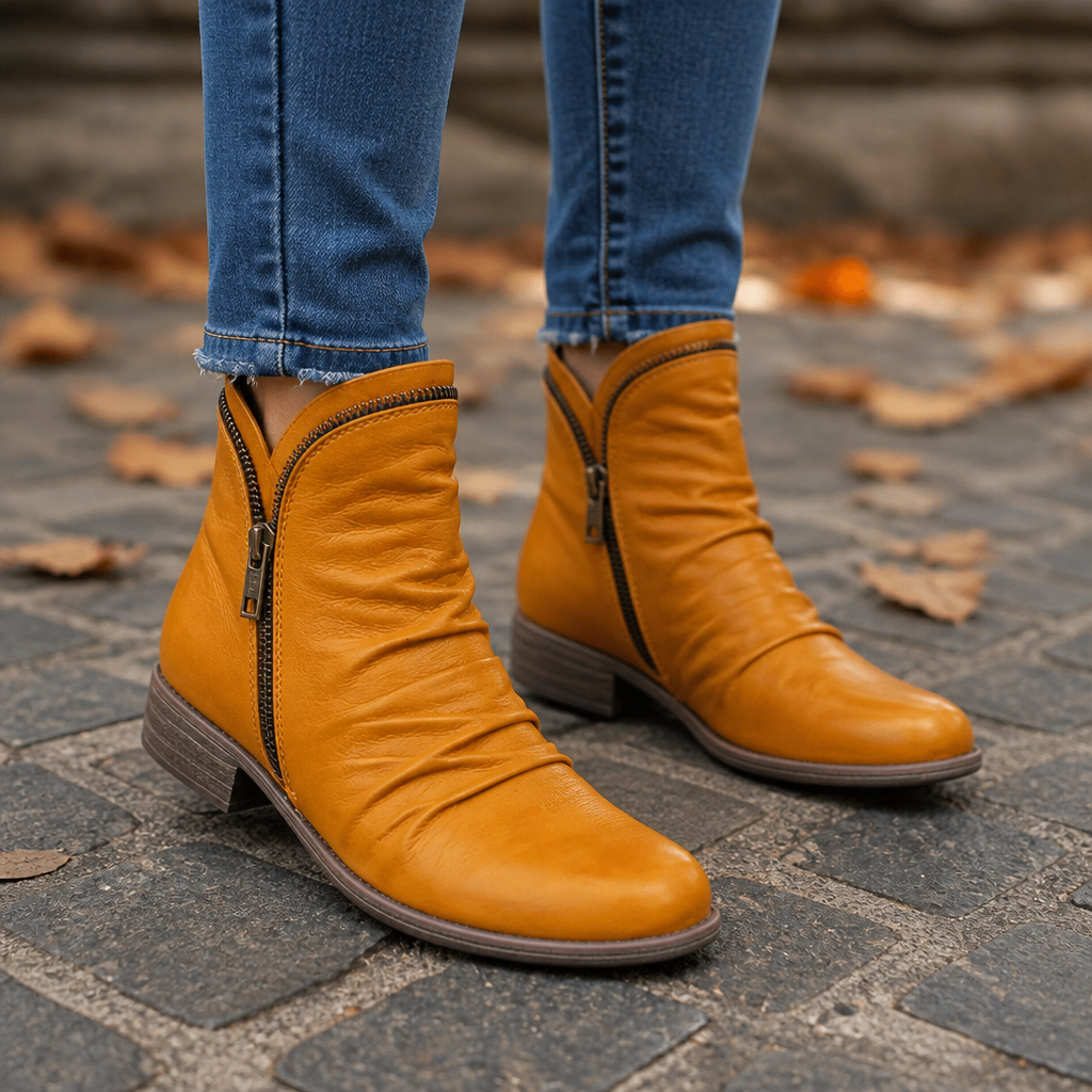 Catalina | Minimal Side-Zip Ankle Boots