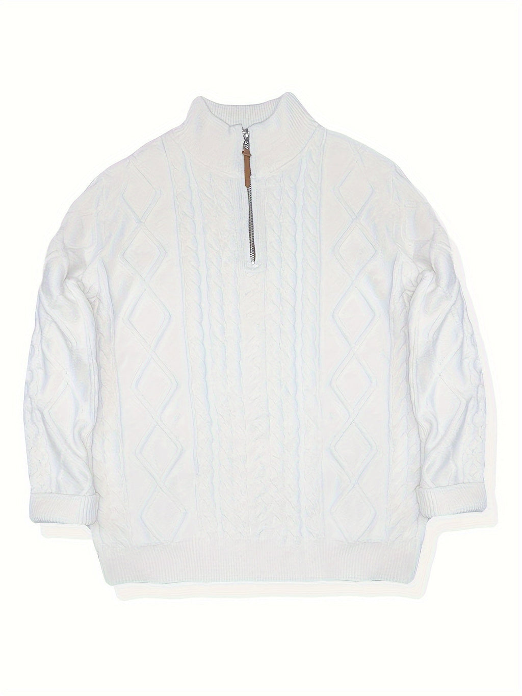 Charles | Cable-Knit Half-Zip Sweater