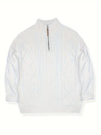 Charles | Cable-Knit Half-Zip Sweater