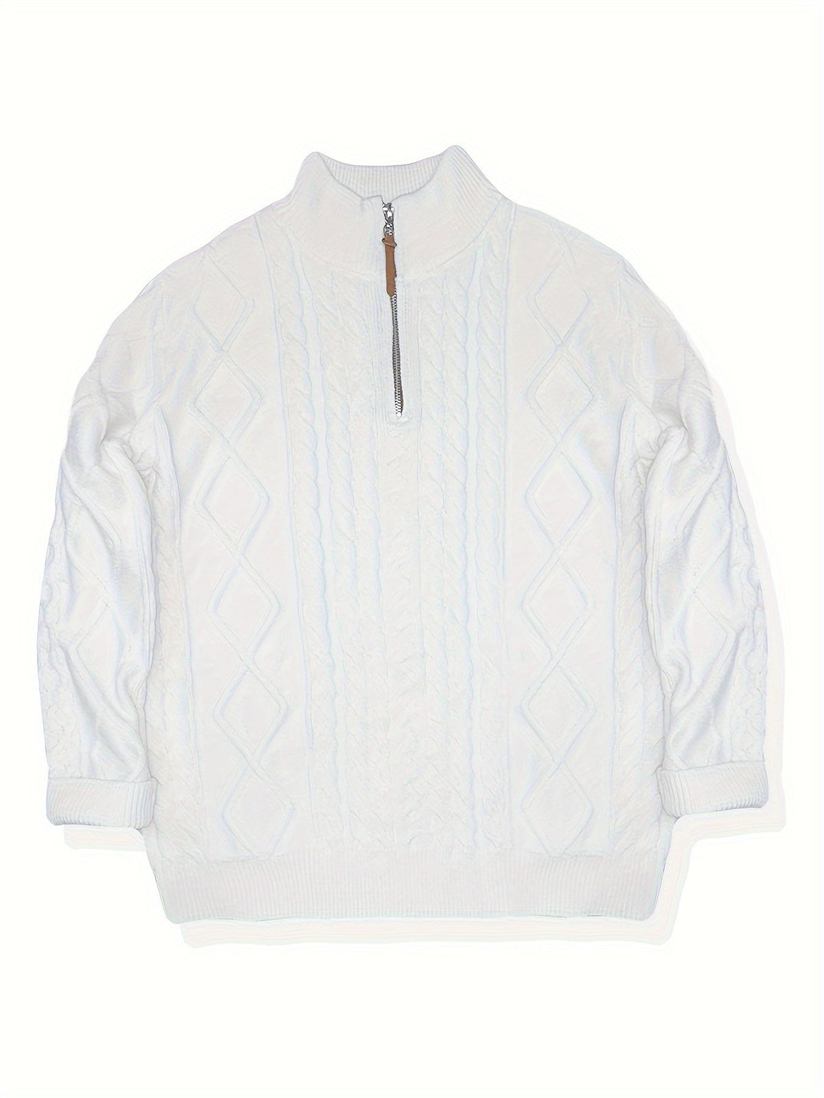 Charles | Cable-Knit Half-Zip Sweater