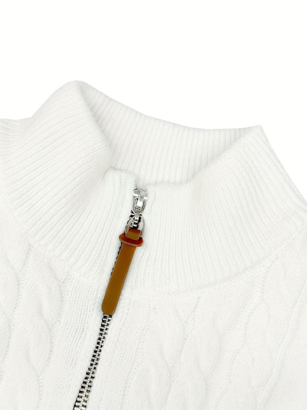 Charles | Cable-Knit Half-Zip Sweater