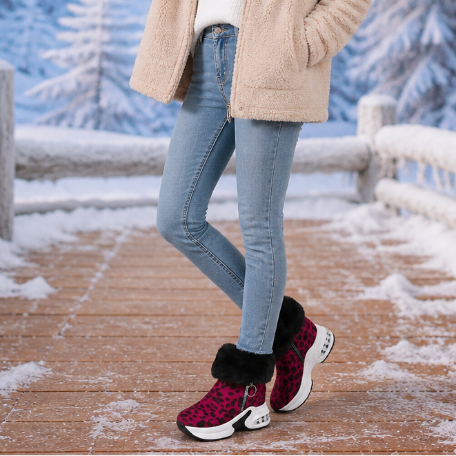 Charlize | Zip-Up Faux Fur-Lined Ankle Boots