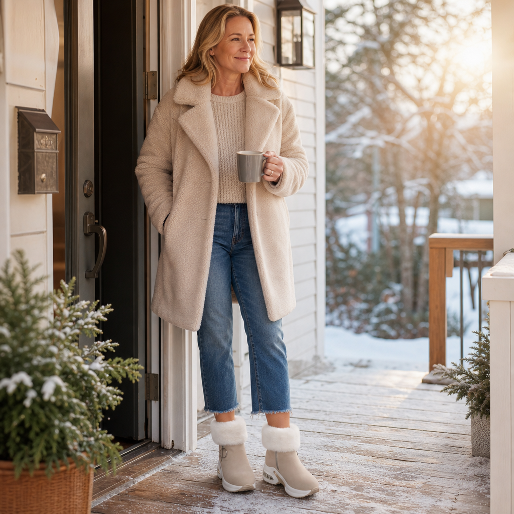 Charlize | Zip-Up Faux Fur-Lined Ankle Boots