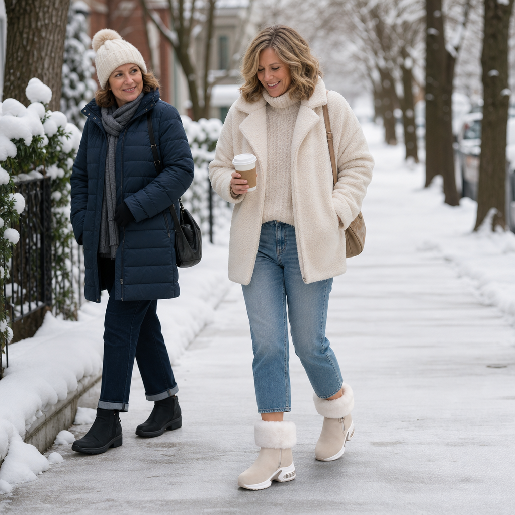 Charlize | Zip-Up Faux Fur-Lined Ankle Boots