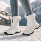 Cherie | Plush-Lined Zip-Up Mid-Calf Snow Boots