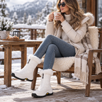 Cherie | Plush-Lined Zip-Up Mid-Calf Snow Boots