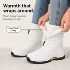 Cherie | Plush-Lined Zip-Up Mid-Calf Snow Boots