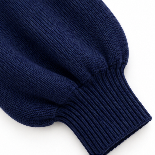 Christine | Soft Asymmetric Mock-Neck Sweater