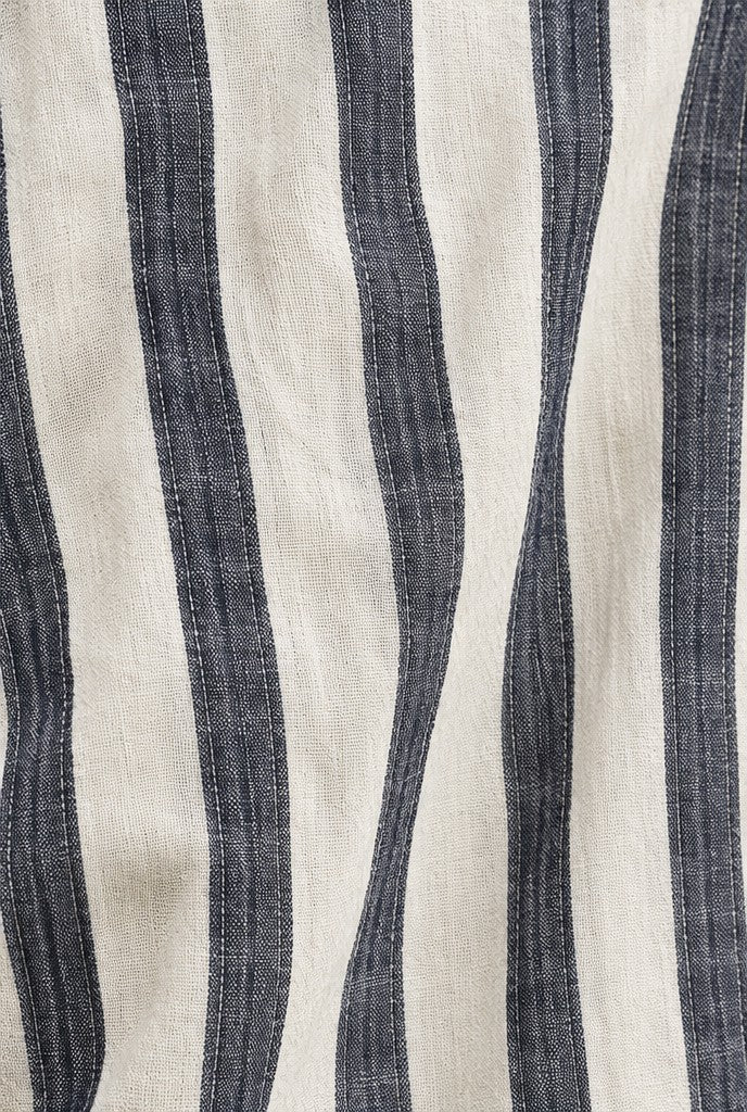 Benthe | Striped Ankle-Length Kaftan Dress, close-up 1