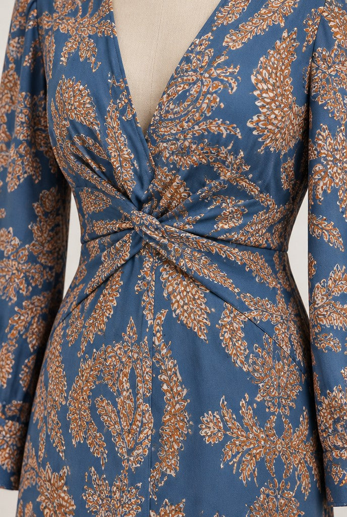 Elara | A-Line Maxi Dress, Flattering Silhouette, close-up 2