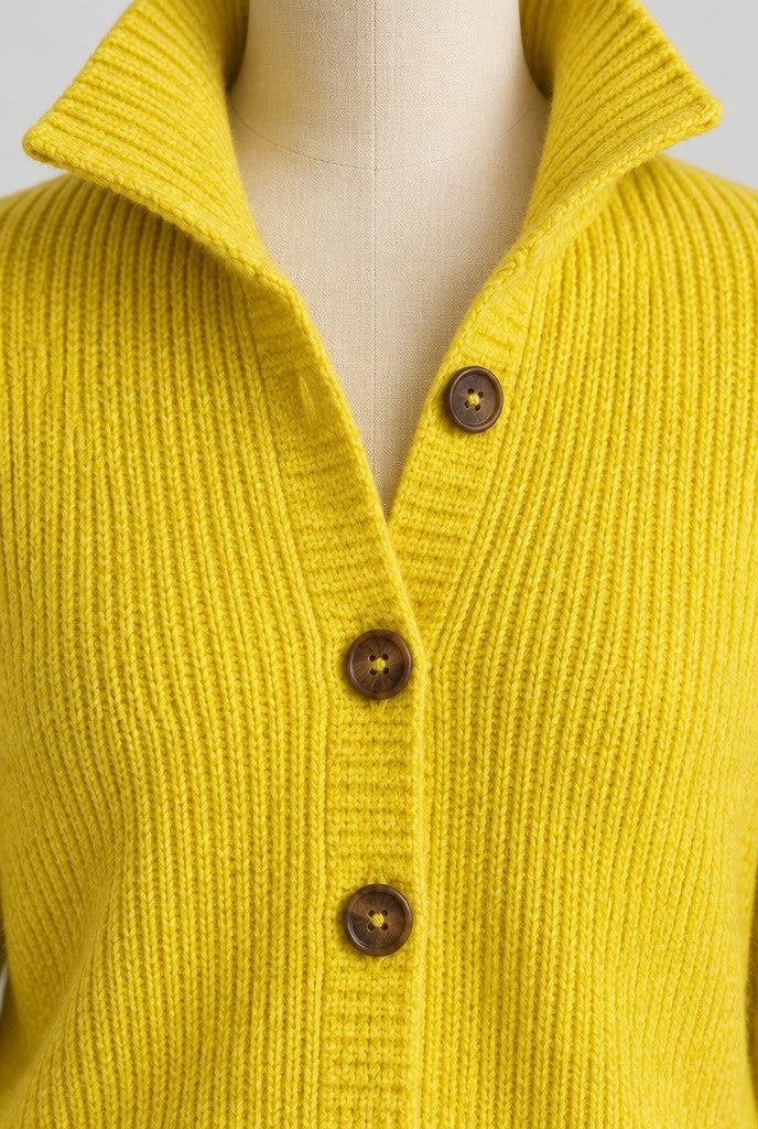 Mira | Button-Front Rib-Knit Midi Dress, close-up 2