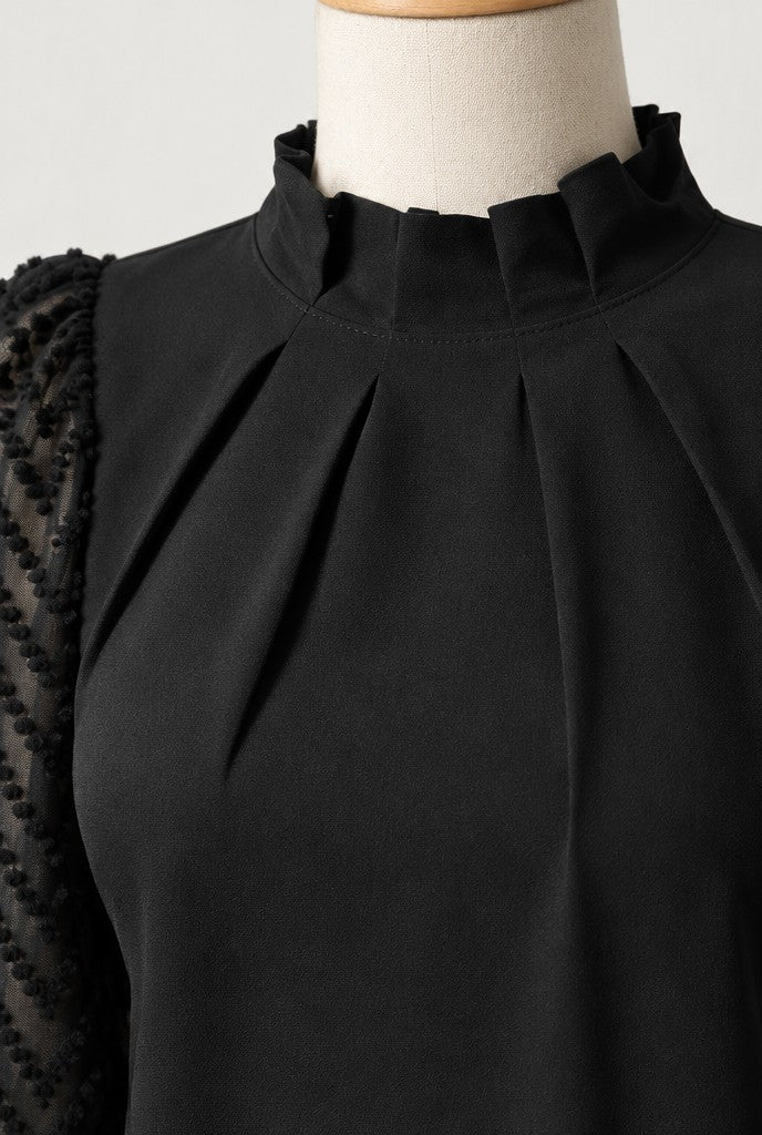 Mira | Blouse with Sophisticated Sleeves, close-up 3
