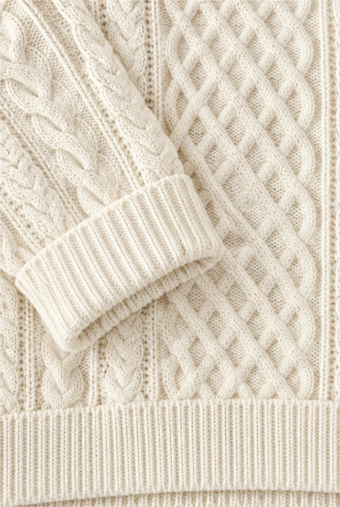 Vera | Textured Knit Sweater with Crew Neck, close-up 3