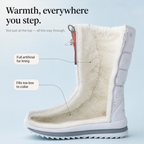Constance | Snowflake-Print Plush-Lined Winter Boots