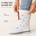 Constance | Snowflake-Print Plush-Lined Winter Boots