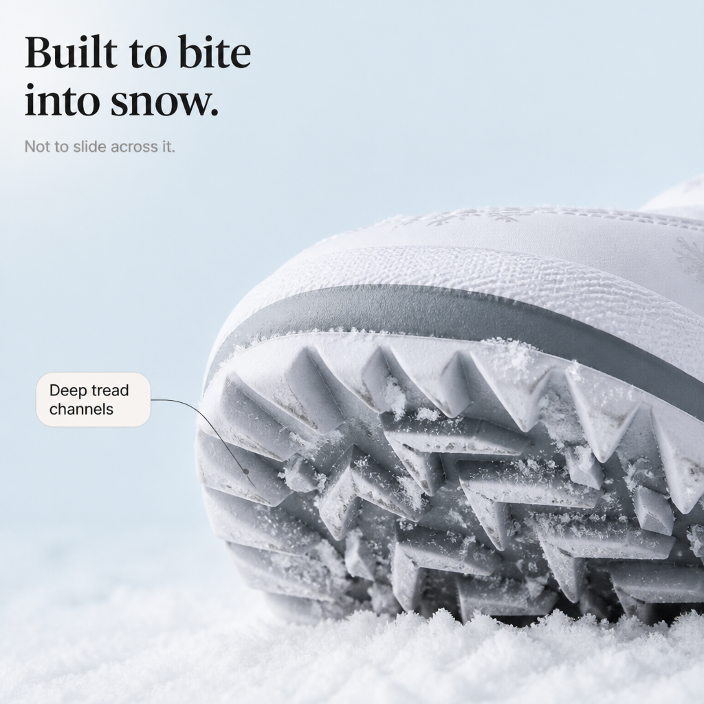Constance | Snowflake-Print Plush-Lined Winter Boots
