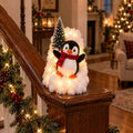 Penguin Staircase Garland with LED Lights