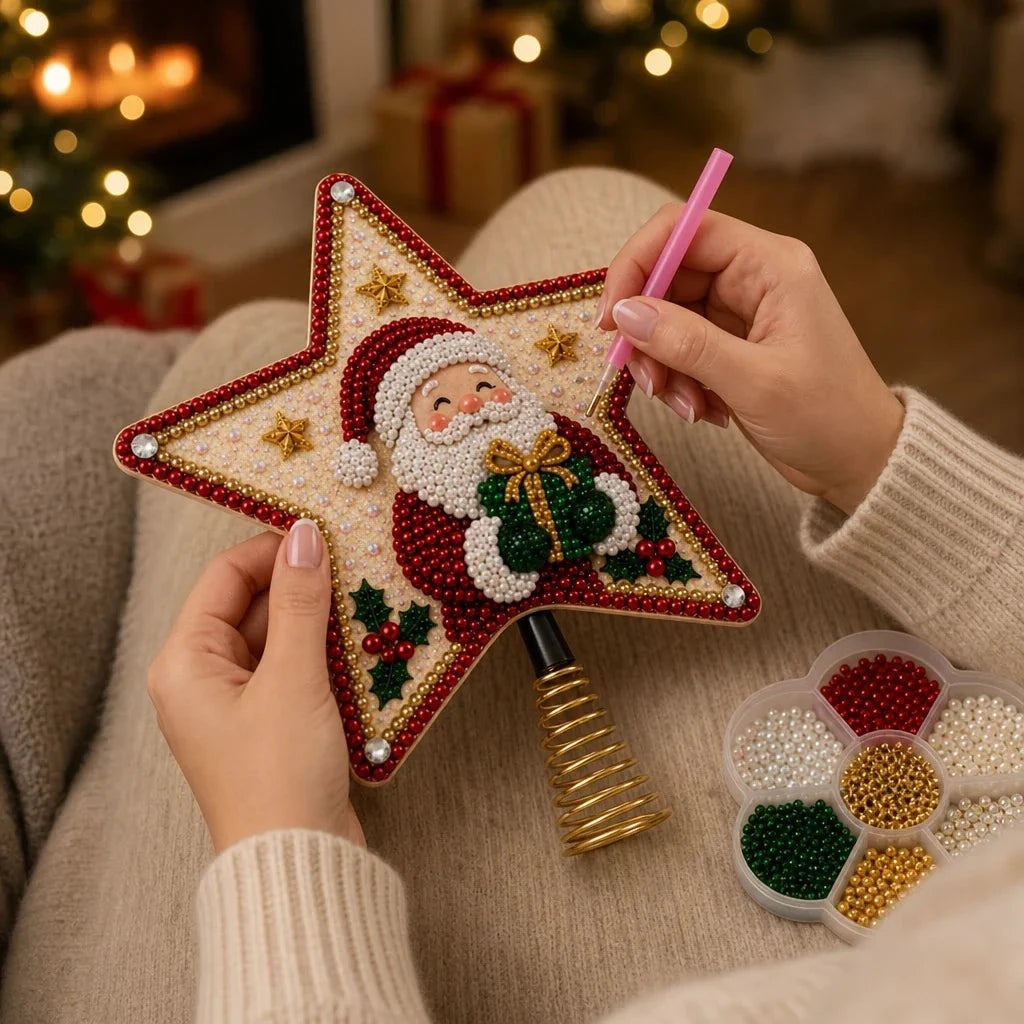 Diamond Painting Star Christmas Tree Topper