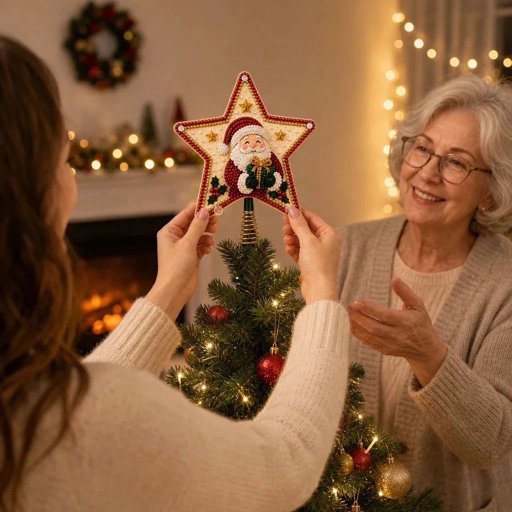 Diamond Painting Star Christmas Tree Topper